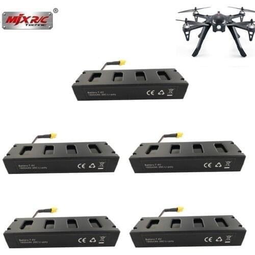 Original 7.4V 1800mah Battery For MJX R/C Bugs 3 / B3 Li-po Battery for MJX B3 RC Quadcopter Drone Spare Parts Accessories 5pcs