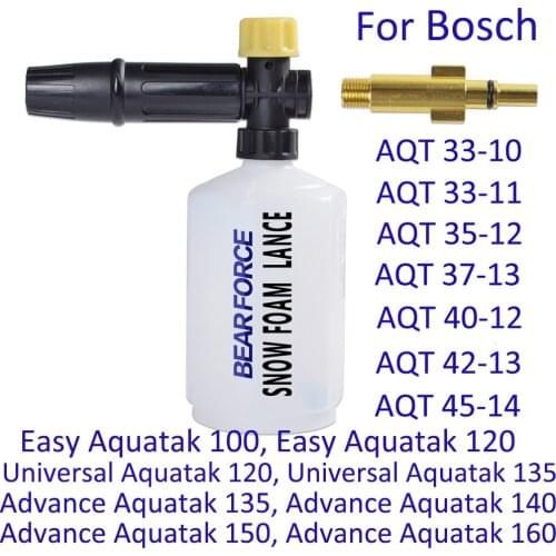 Car Washer Snow foam lance foam generator Soap Foamer Car Foam Wash Sprayer Foam Gun Nozzle Maker for Bosch High Pressure Washer