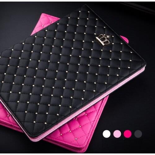 Luxury for iPad 10.2 7th 8th 2020 iPad 2018 5 6th 9.7 Case Crown PU for iPad mini 12345 Air 1 2 Air 3 Pro 10.5 Smart Crown Cover