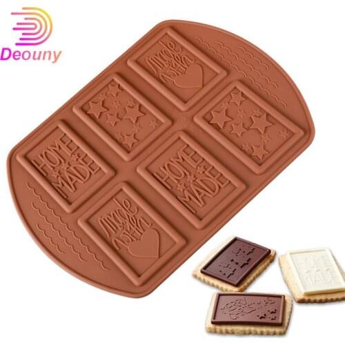 DEOUNY Silicone Chocolate Mould For DIY Cake Decorating Symbol Homemade French Desserts Molds Kitchen Accessories Bakeware Tools