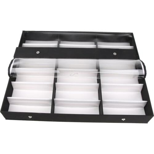 Sunglasses Display Box 18 Grids Eye Glasses Storage Case Organizer Holder