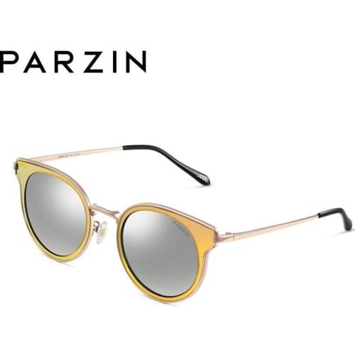 PARZIN Vintage Cat Eye Sunglasses Women Polarized Driving Sun Glasses For Women TR 90 Ladies Shades 9897