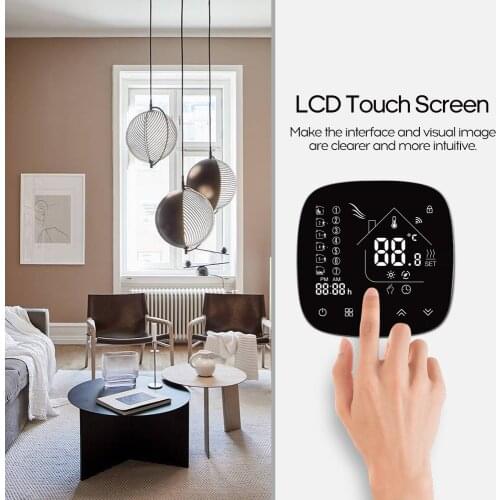 Remote Controller Temperature Thermostat Smart Accuracy WiFi Thermostat Support IOS Android Voice Control Alexa Google Assistant
