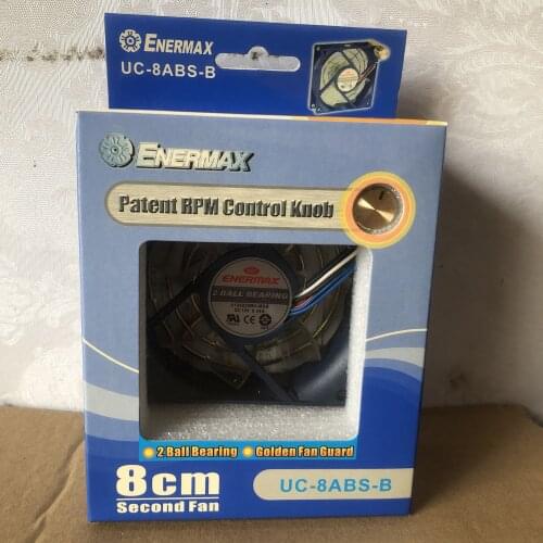 For Boxed Anaimei Cooling Fan 8cm with Speed Control Desktop Computer 8025 Fan 12V 0.24a