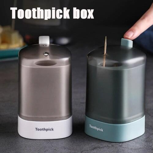 Press Pop-Up Toothpick Dispenser, Suitable for Family Restaurants and Hotels, 150 Toothpicks Can Be Placed at A Time