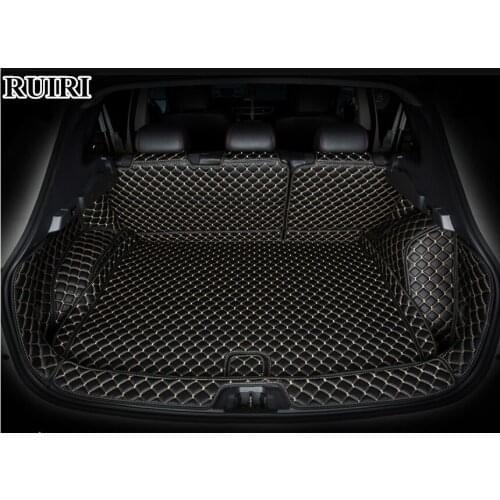 High quality! Full set car trunk mats for Nissan Qashqai j11 2019 waterproof cargo liner mats boot carpets for Qashqai 2018-2015