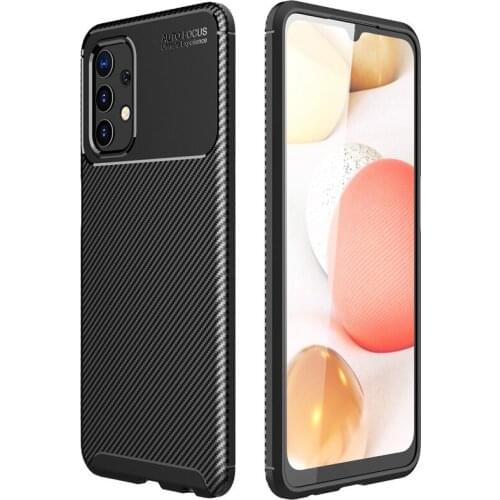 Slim TPU Non-Slip Thin Protective Cover Shockproof Bumper Drop Protection Carbon Fiber Case For Samsung Galaxy A32 5G/A32 4G