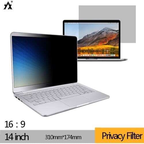 14 inch Privacy Filter Anti spy Screens protective film for 16:9 Laptop 12 3/16 "wide x 6 7/8 " high (310mm*174mm)