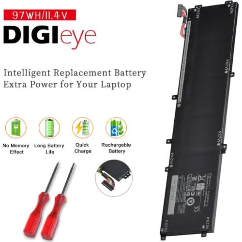 11.4V 97Wh 6GTPY 05041C Laptop Battery for Dell Precision M5520 M5530 XPS 15 9560 9570 5XJ28 5D91C P56F-001 P83F001