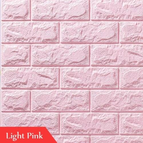 3D Wall Stickers DIY Self-Adhesive Wallpaper Waterproof Wallpaper Brick Decor Background For Living Room Sticker