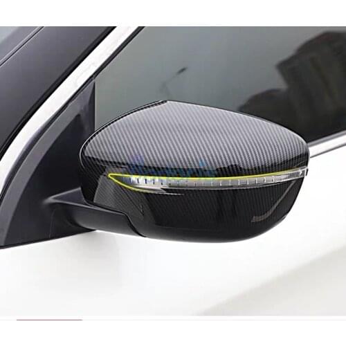 Accessories For Nissan Juke Carbon Fiber Color Door Mirror Cover Rear View Overlay Trim 2014 2015 2016 2017 2018 Car Styling