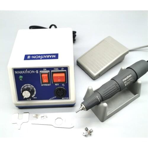 35K New Arrival STRONG 210 MARATHON N3 H37L1 Handpiece 65W 35000rpm Nail Drills Manicure Machine Pedicure Electric File Bits Kit