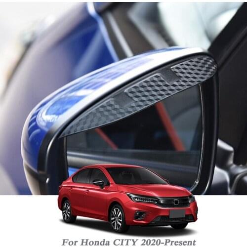 Car Rearview Mirror Rain Eyebrow Auto Shield Snow Guard Sun Side Visor Shade Protector For Honda CITY 2020-Present Accessories