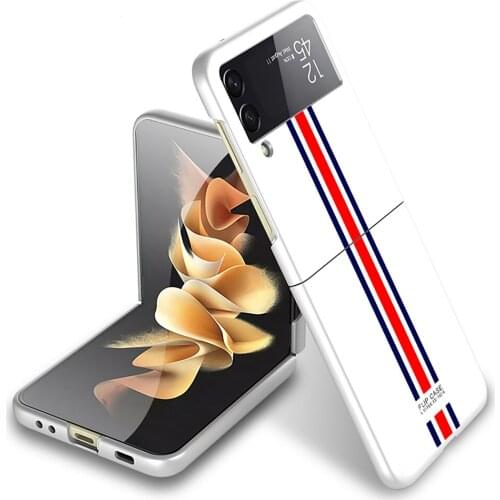 Minimalism Painting Phone Case Spilit Protective Cover Foldable Flip Case Anti-fingerprint for Samsung Galaxy z Flip3
