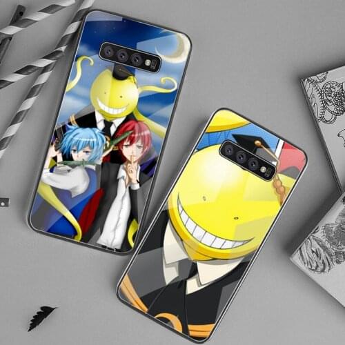 CUTEWANAN Assassination Classroom Soft black Phone Case Tempered Glass For Samsung S20 Plus S7 S8 S9 S10 Plus Note 8 9 10 Plus