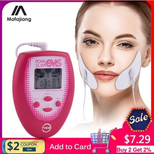 Electric EMS Microcurrent Face Lift Massager Machine V Shape Reduce Double Chin For Lifting Facial Neck Arm Legs Slimmer Devices