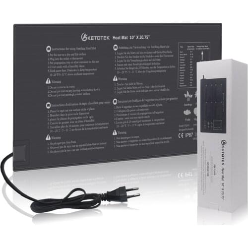 EU/US/UK Plug Seedling Heating Mat Waterproof Plant Flower Warm Hydroponic Heating Pad 110/220V Garden Supplies