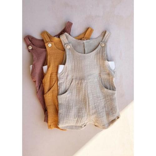 Cotton Baby Girl Boy Newborn Kids Playsuit Romper Jumpsuit Summer Clothes 0-24M