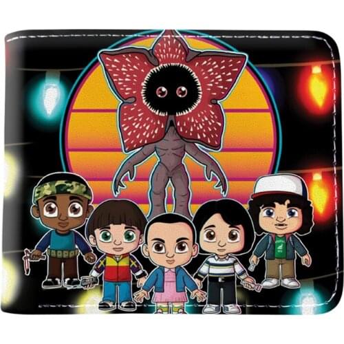 PU Anime Cartoon Wallet Stranger Things Season Montauk Short Purse With Card Holder Coin