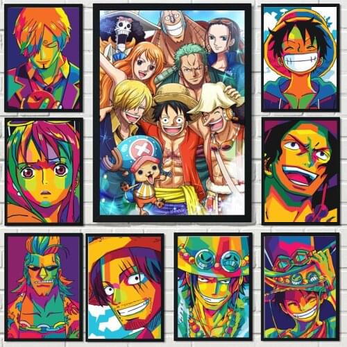 Classic Japanese Wall Art Canvas Painting Anime Pictures Modern Poster for Living BedRoom Scandinavian Home Artwork Decoration