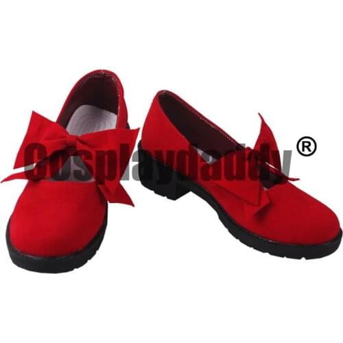 #COMPASS Gunner Meg Meg Megumegu Violence Riding Hood Ver. Game Cosplay Flat Red Bowknot Shoes S008
