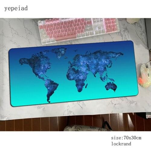 World map mouse pad 700x400x3mm gaming mousepad anime cheapest office notbook desk mat HD print padmouse games pc gamer mats