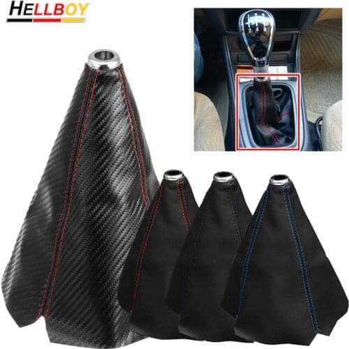 Leather Car Gear Shift Knob Lever Gaitor Boot Cover For VW Tiguan Polo 6R Passat B7 CC Volkswagen Jetta MK6 Golf 7 Accessories