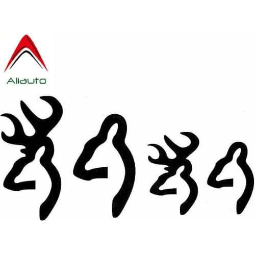 Aliauto Creative Motorcycle Car Sticker Browning Deer Family Figure Waterproof Reflective Applique Accessories PVC,13cm*6cm