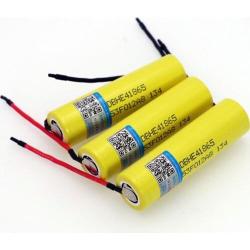 VariCore Original HE4 2500mAh Li-lon Battery 18650 3.7V Power Rechargeable batteries 20A discharge +DIY Silica gel Cable