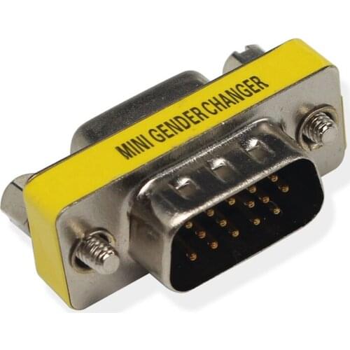 2 pcs VGA Male to Female M/F Mini Gender Changer for PC