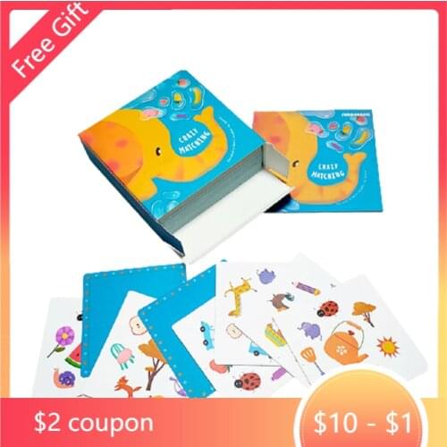 Montessori childrens memory matching game card detective board game educational toys logical thinking training team party games