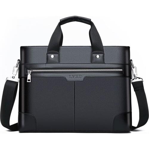 Men PU Leather shoulder Fashion Busines shoulder bag file package handbags bag casual laptop computer bag men encelope bag
