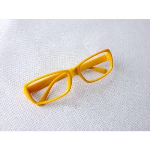 Persona 4 Chie Satonaka Anime Eyewear Cosplay Glasses Yellow Frame