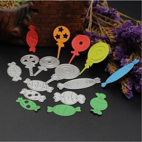 SCD400 Candy Metal Cutting Dies For Scrapbooking Stencils DIY Album Cards Decoration Embossing Folder Craft Die Cuts Tools New