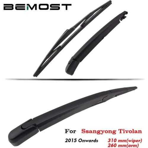 BEMOST Auto Car Rear Windscreen Wiper Arm Blade Natural Rubber For Ssangyong Tivolan 310mm 2015 Onwards Hatchback Accessories
