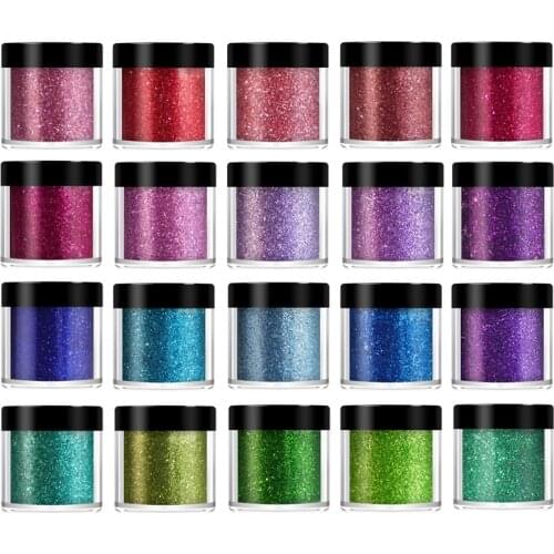 Navy Blue Chunky Glitter Nail Pigment Glitter For Crafts Nail Art Deco For Design DIY Nail Supplies For Professionals Manicure