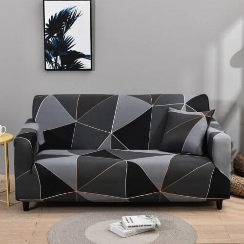 Geometry Slipcovers Sofa Stretch Elastic Sofa Covers for Living Room Sectional Couch Cover Corner Cover for Furniture funda sofa