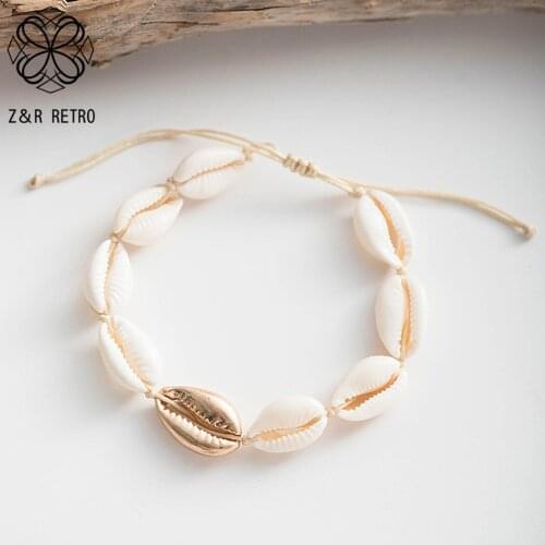 Vintage Gold Color Conch Shape Bracelet & Bangle Statement Bracelets Suspension Pendants Costume Jewelry for Women Accessories