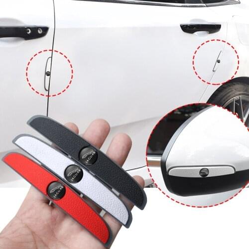 1Set Rubber Car Door Edge Corner Anti-Collision Strip Stickers Accessories For Jaguar XEL F-TYPE XFL F-PACE E-PACE I-PACE XF