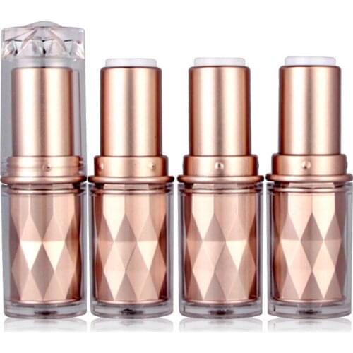 10/20/50/100pcs 12.1 Empty Clear Plastic Rose Gold Lipstick Tube DIY Lip Rough Cosmetic Lip Balm Container Chapstick Pipe Shell