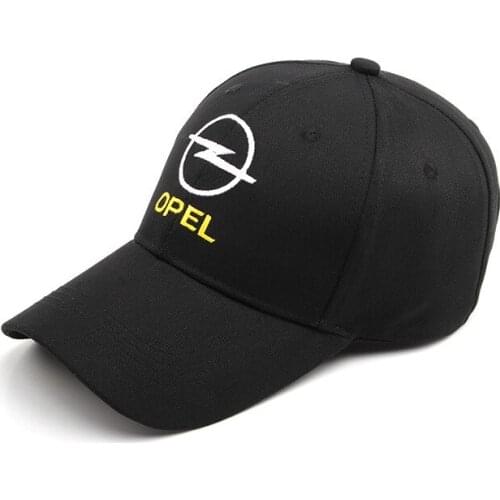 1x Mens Black Peaked Cap Fashion Sports Hats Casquette Gorra For Opel Astra H G J Corsa D C B Insignia Zafira B Vectra C B Mokka