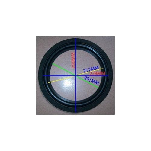 2 pcs 10 inch 10" brand new woofer loudspeaker Speaker Foam Surrounds 201mm L1: 212mm L2: 228mm 250mm