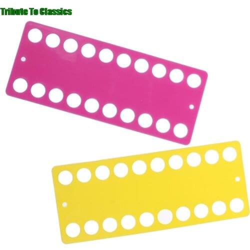 2Pcs Total 30 Positions Thread Board Thread & Yarn Organizer Embroidery Accessory Plastic Cross Stitch Row Line Tool 2Colors