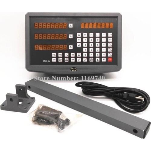 3 axis digital readout CNC lathe mill dro linear scale linear encoder 50-1000mm 5um optical sensor scale, indicator linear ruler