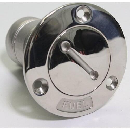 316 Stainless Steel Marine Boat Yacht Deck Fuel Water Diesel Gas Filler With Key and Chain 50mm 2 Inch