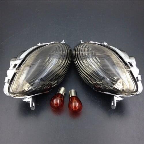 Aftermarket free shipping motorcycle parts Turn Signals For Suzuki 1999-2003 2004 2005 2006 2007 Hayabusa GSXR1300 R Smoke