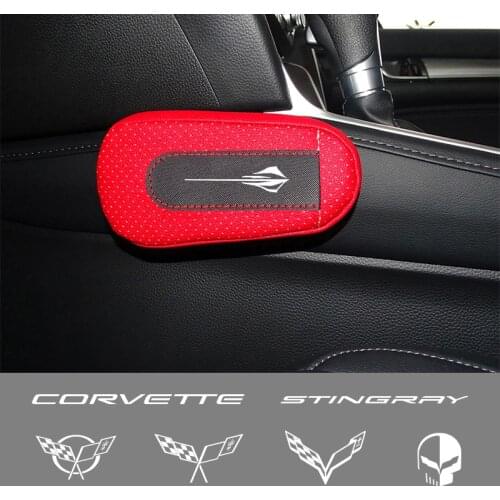 Car soft leather leg pads knee pads seat support elbow support For Chevrolet Corvette c3 c4 c5 c6 c7 c8 Car Accessories