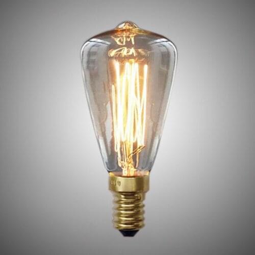 BHTS-Vintage Edison Bulbs E14 220V ST48 Incandescent Bulbs 25W 40W 60W Filament Retro Edison Light For Pendant Lamp