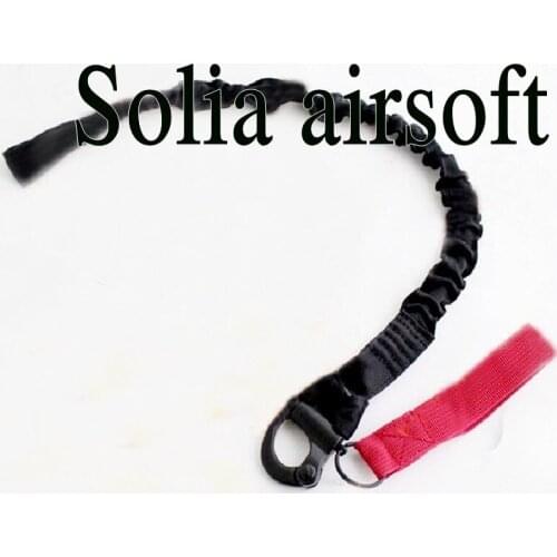 Quick Release Tactical Protective Sling Lanyard Safety Line Climbing Rope Black