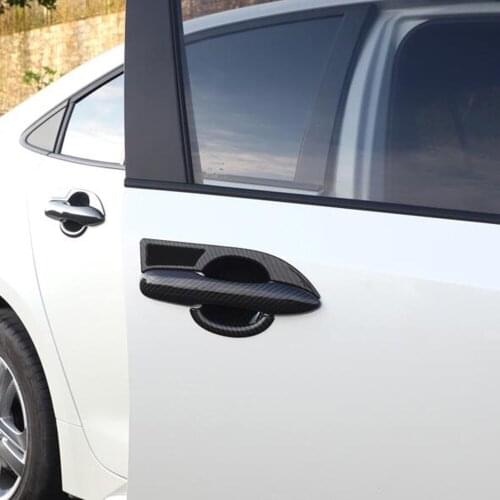 For Toyota Corolla Sedan 2019 2020 2021 ABS Chrome Car Outer Side Door Handle Bowl Cover Trim Cup Frame Exterior Accessories